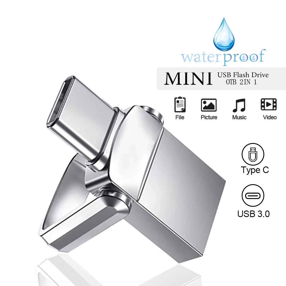 Original Type C Pendrive 512GB 256GB High Speed USB 3.0 Flash Drive OTG U Disk Memory Stick 128GB For Phone PC Storage Devices