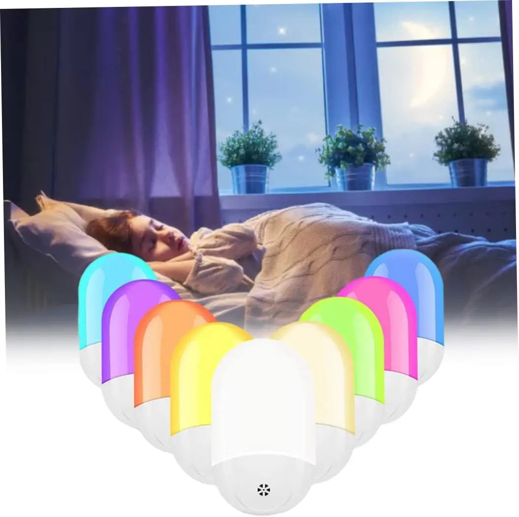Baby Night Lamp Warm LED Bedside Lamp with Plug-in Wall Remote Control  Kawaii Room Decor RGB Multicolor Light