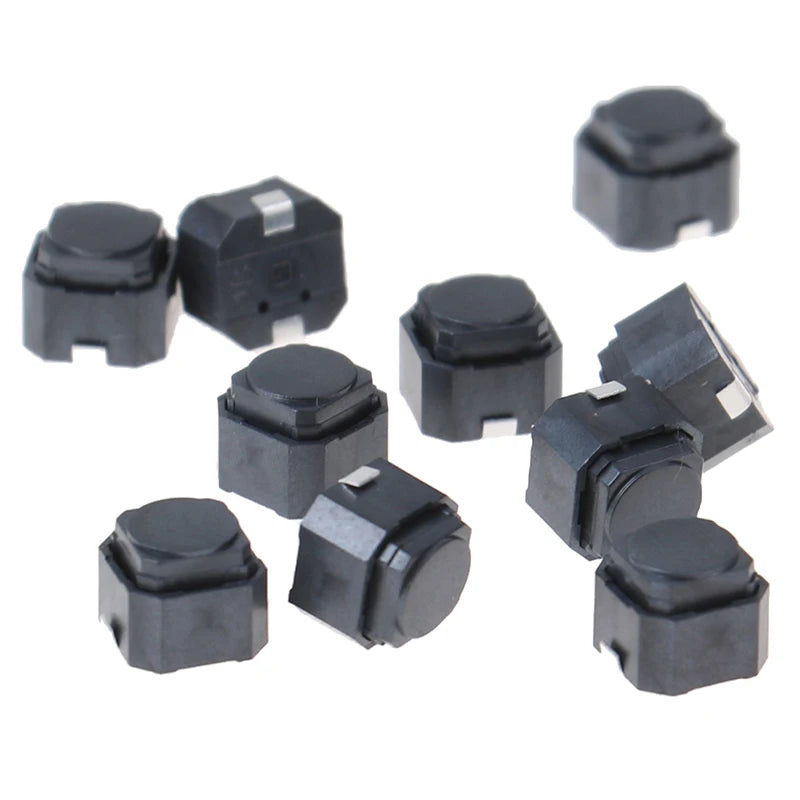 [New] 10Pcs Silent Tact Switch 6*6*5mm Silicone Button Switch Touch Switch
