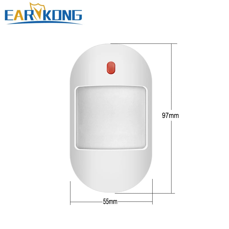 Wireless PIR Motion Detector 433MHz EV1527 Infrared Sensor Support 5V USB Power Supply For Home Burglar Security Alarm System