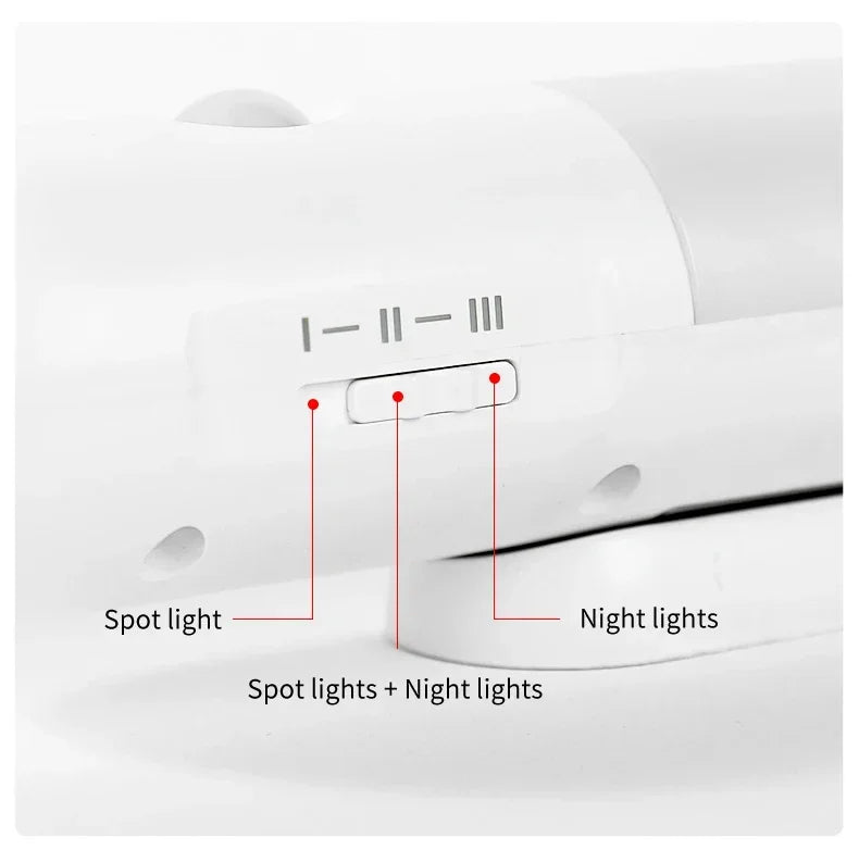 3 Colors Dimmable Spotlights 2 in 1 LED Night Light with Motion Sensor Rechargeable Magnetic Wall Lamp for Bedroom Hallway Stair
