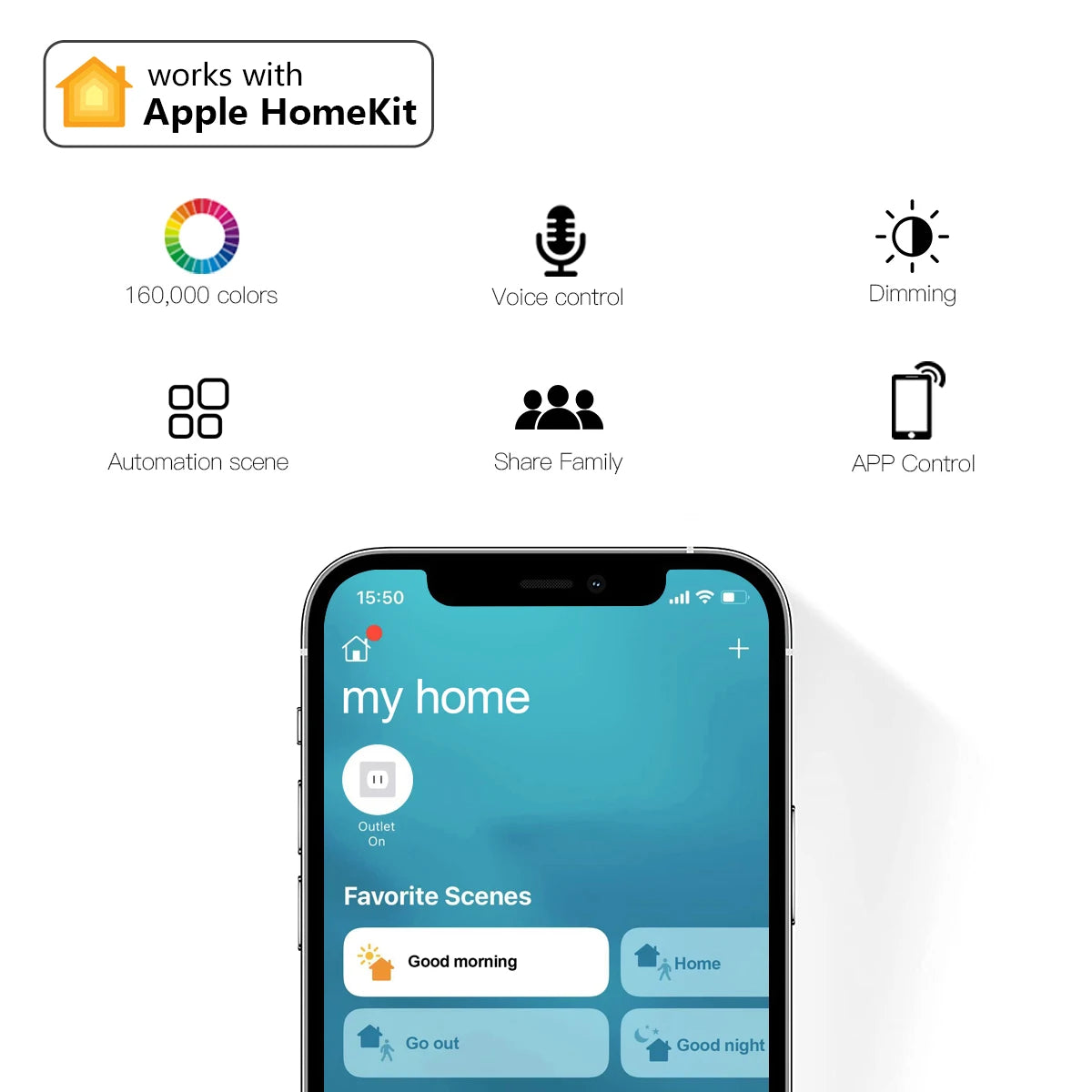 Smart WIFI Wireless16A Socket for Apple Homekit WiFi Smart Timing EU Plug Outlet Siri Alexa Google Home Voice Control