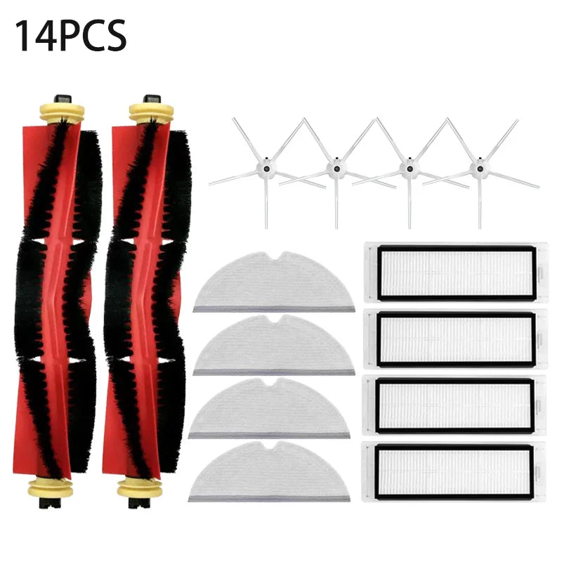 For Xiaom Roborock S5 S50 S51 S55 S6 S60 S6 Pure Vacuum Cleaner Accessories HEPA Filter Mop Cloth Side Main Brush Spare Parts