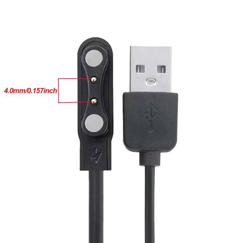 ZL02CPro Charger Cable 2 Pin USB Charging Cable for ZL02 / ZL02D Smartwatch Smart Watches Wristwatch Clock Charge Accessories
