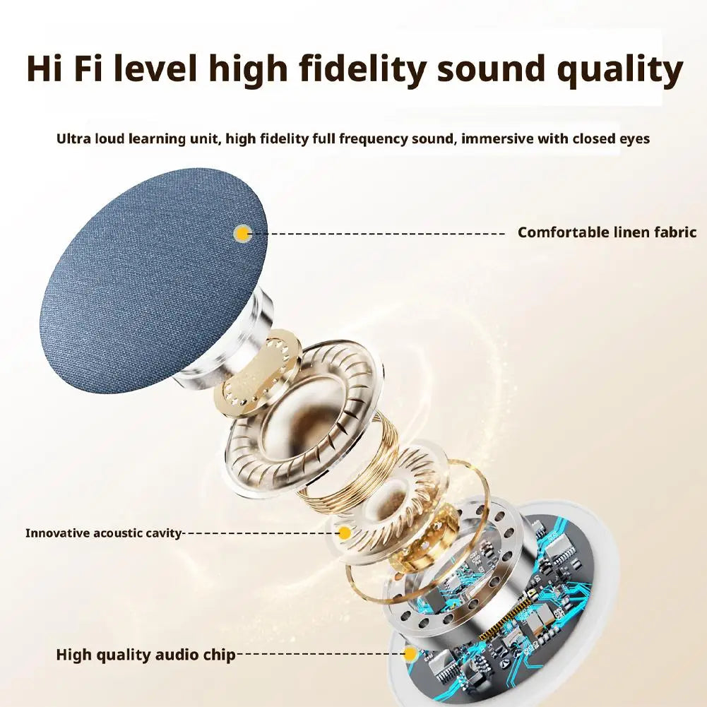 Sleep White Noise Speaker Pillow for Home Small Bluetooth Speaker with Built-in Audio for Music Novels Sleep Enhancement Device
