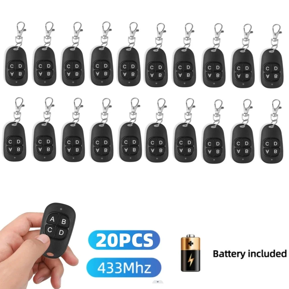 433 Mhz RF Copy Remote Control Key 433.92mhz 4CH Transmitter Duplicated Cloning Code Car Key Fob Electric Garage Door Opener