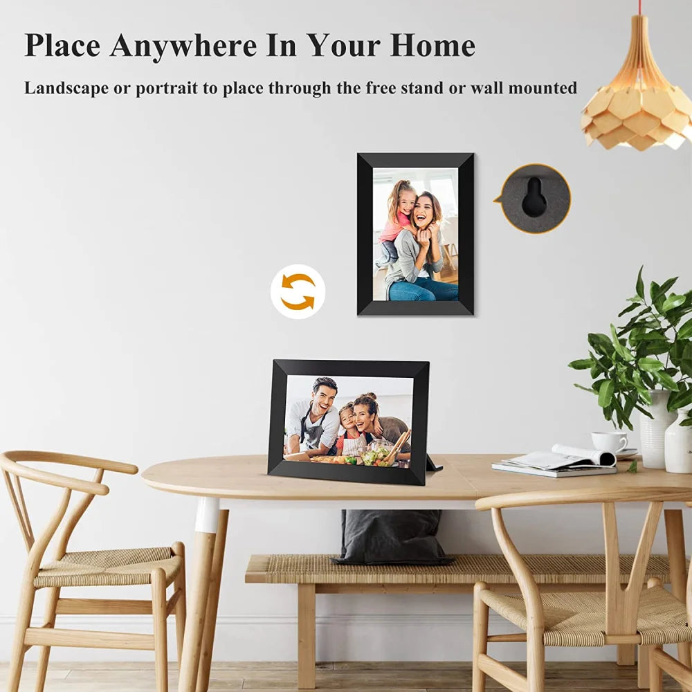 Frameo Digital Picture Frame 10.1 Inch 32GB/64GB Smart WiFi digital photo frame with 1280x800 IPS HD Touch Screen Wall Mountable