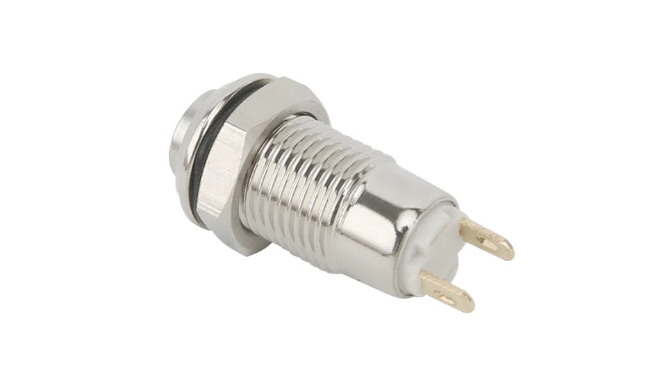 8MM 10MM 12MM 16MM Metal Button Switch Self Lock Button High Head Self Lock Switch 1 Normally Open Waterproof Antirust