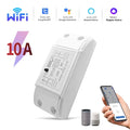 20A/16A/10A WIFI Switch Smart Home Automation Relay Module Wireless Control Switch Relay Breaker Voice Control Work Alexa Google