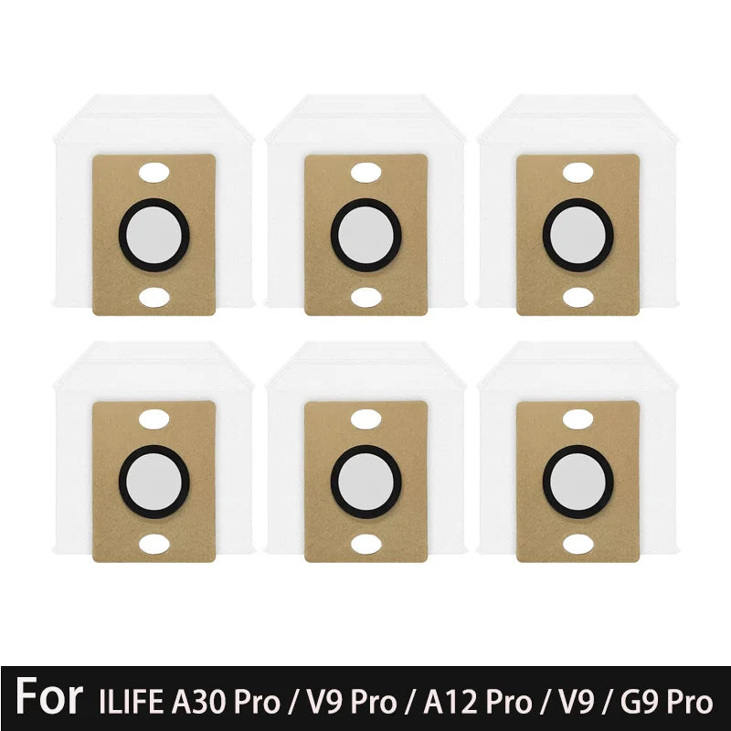 Dust Bags for ILIFE A30 Pro / V9 Pro / A12 Pro / V9 / G9 Pro Robot Vacuum Cleaner, Vacuum Parts Dust Bag Replacement Accessories