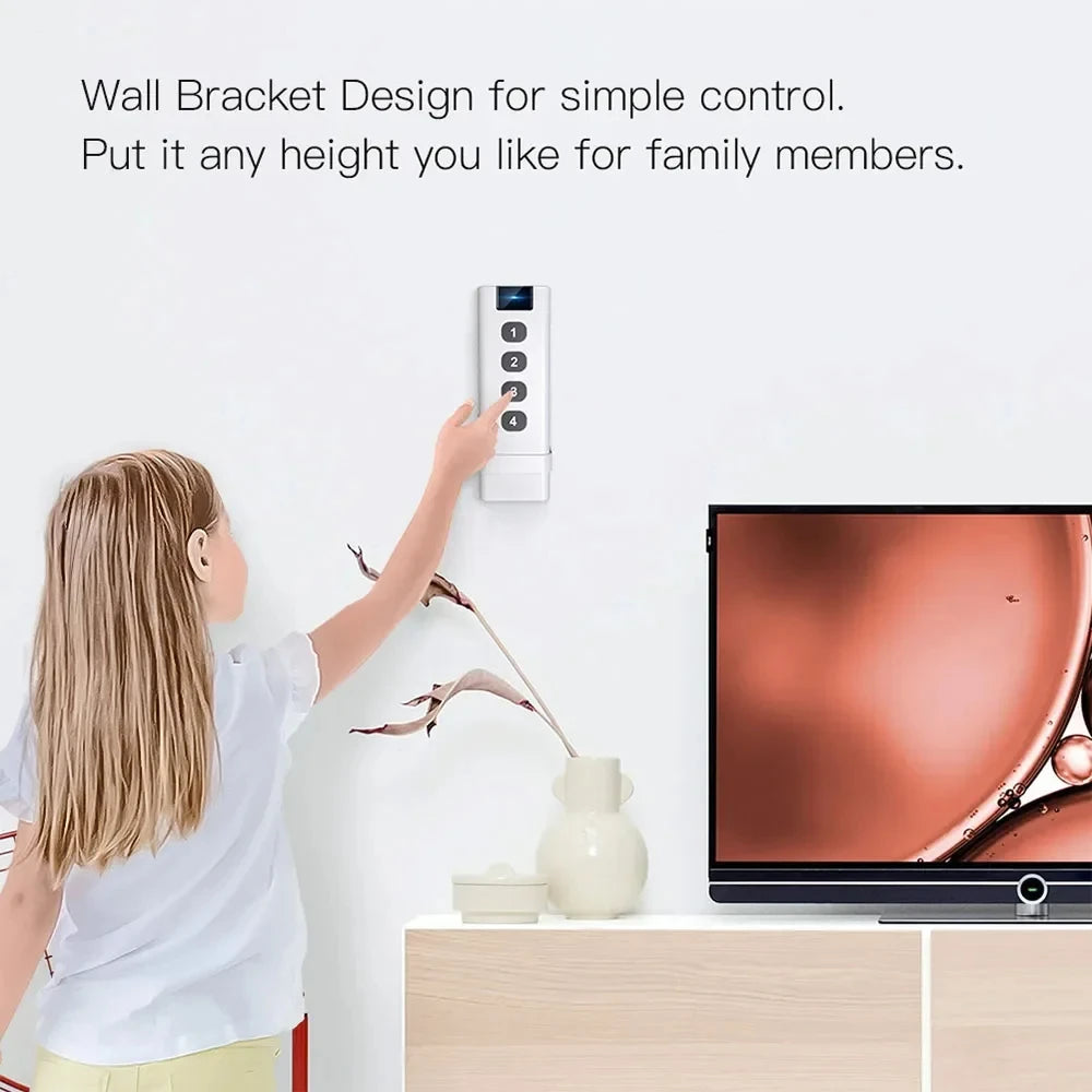 Tuya Smart Home ZigBee Remote Control 4-Channel Universal Scene Switch with 4 Buttons for Smart Life Devices