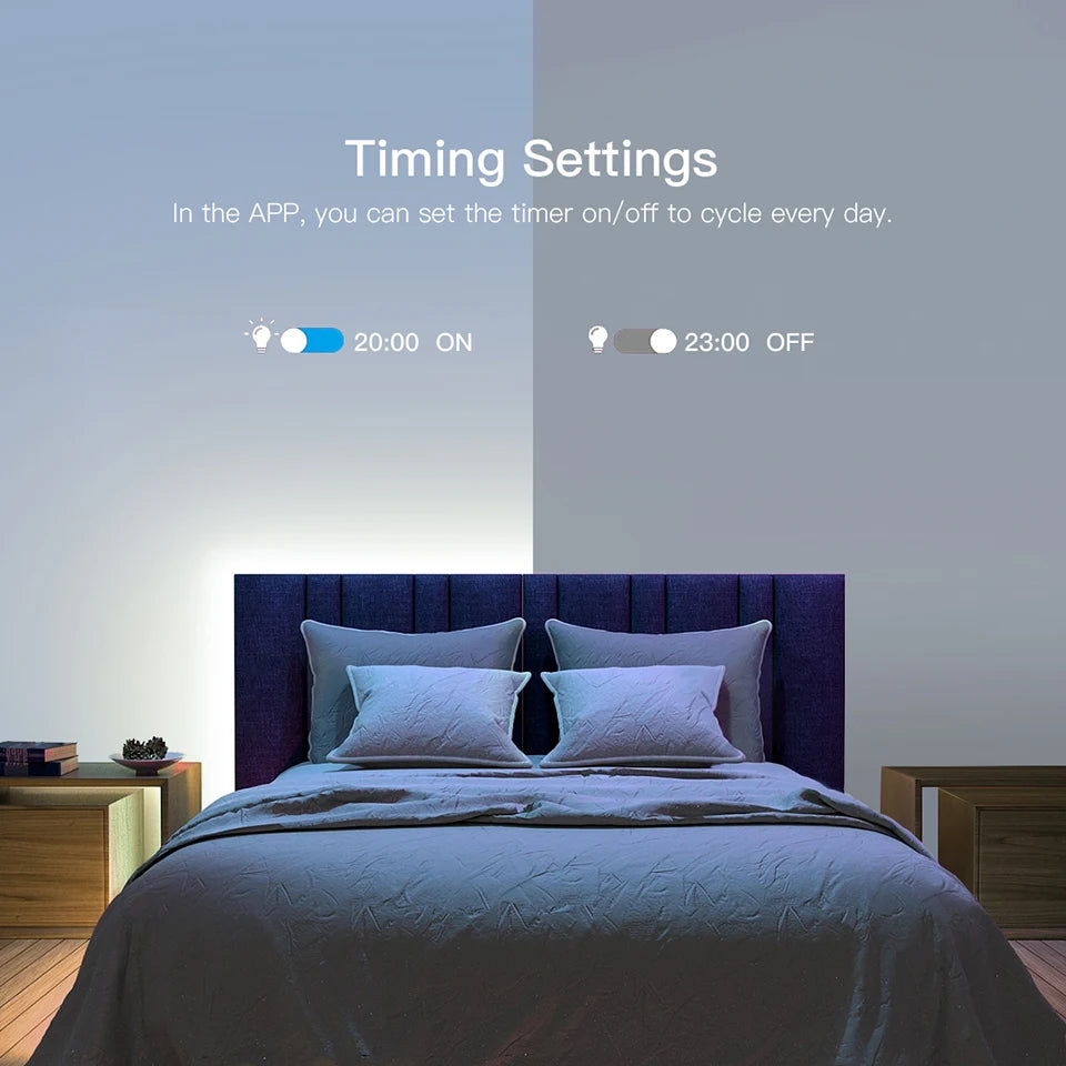 Tuya Smart Switch Wifi Switch Work For USB LED Light Strip Control DC 5V Smart Life Alexa Google Home