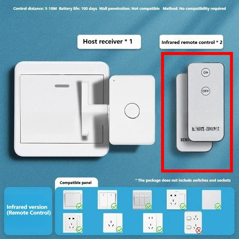 Control Light Off Switchs Button Wiring-Free Wireless Remote Control Turn Off/on Tool Automatic Button Pusher Lazy Remote