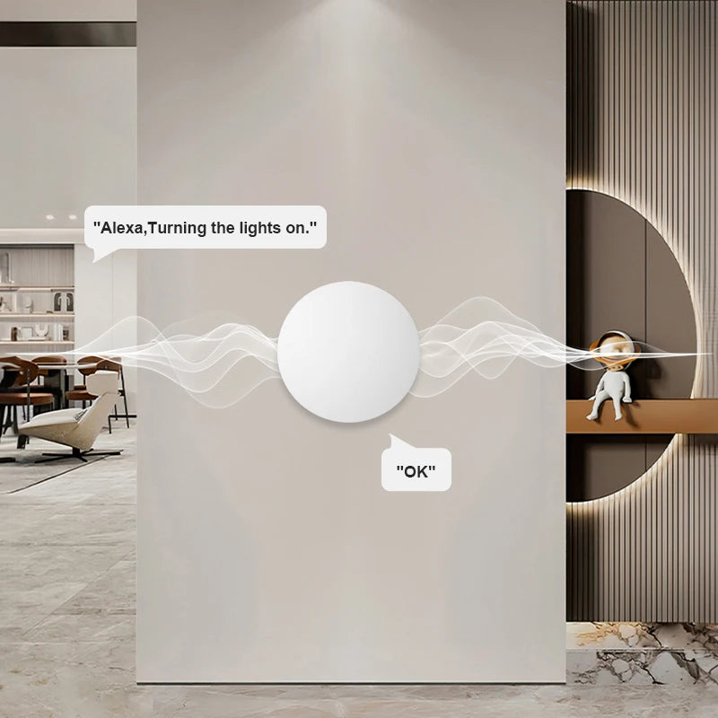 Zigbee Smart Wireless Scene Button Switch Remoter Multi-scene Linkage Conneting Compatible with Tuya App Alexa Goolge Home Voice