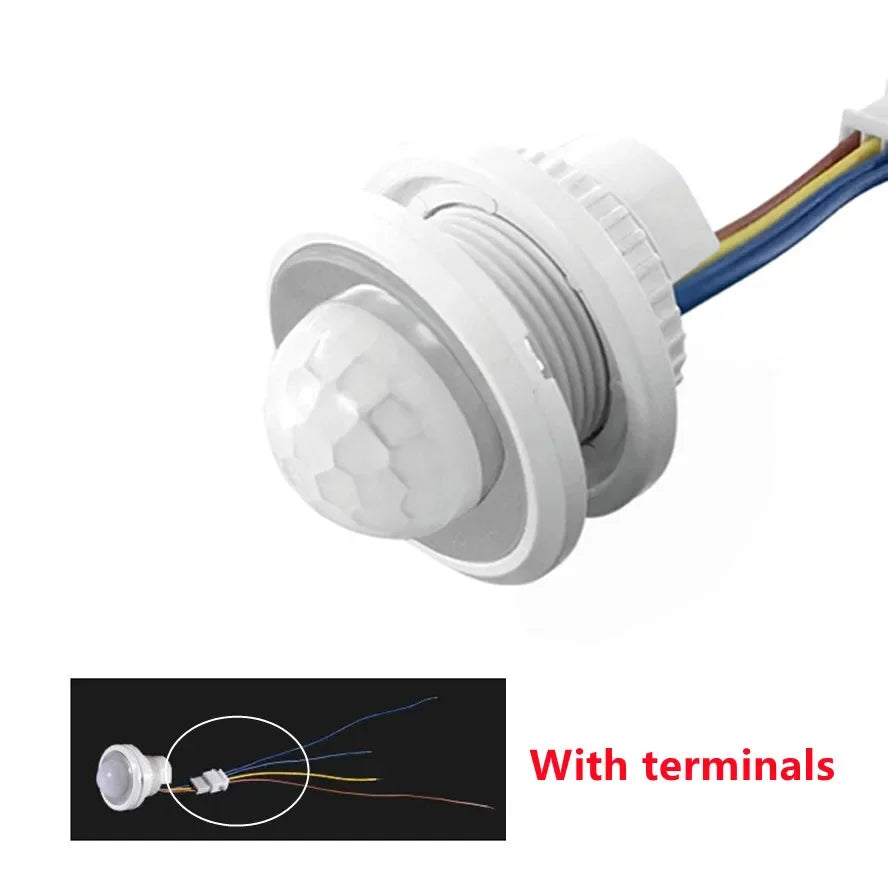 PIR Sensor Light Switch Detector Smart Switch LED 110V 220V PIR Infrared Motion Sensor Switch Auto on Off with Adjustment