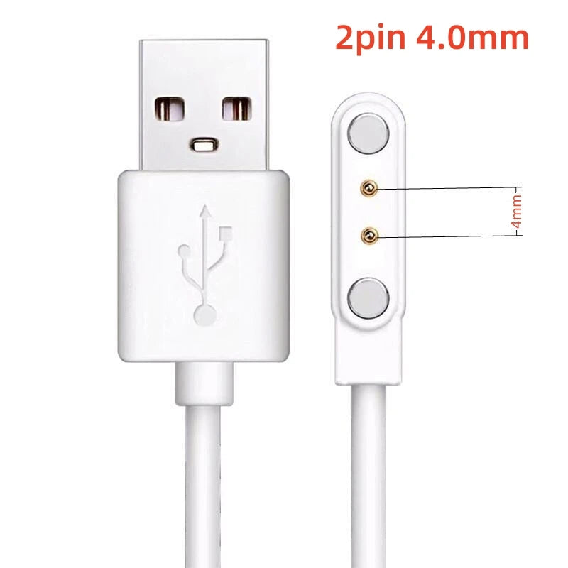 Smartwatch Charging Cable for Kids with 4 Pins, Magnetic Charger for Smartwatch