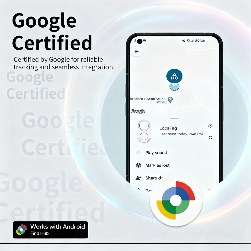 Android Tracker Long-Distance Finder Portable Anti-lost Device for Google's Find Hub App Locate Smart Tag for Pixel Motorola GMS