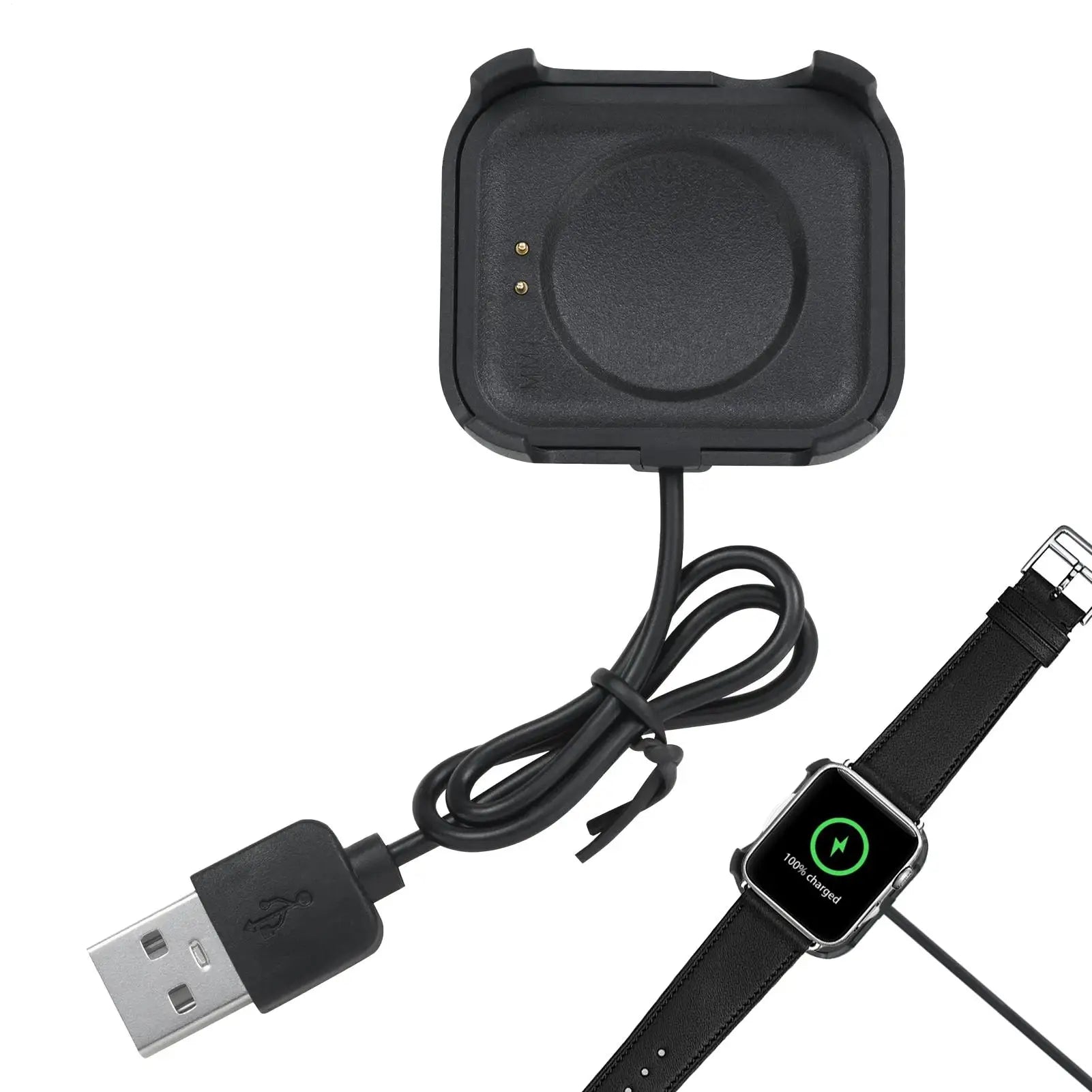Smart Watch Charging Cable Smartwatch Charger Dock Cable Fasting Charging Watch Cord for Home Bedroom Nightstand