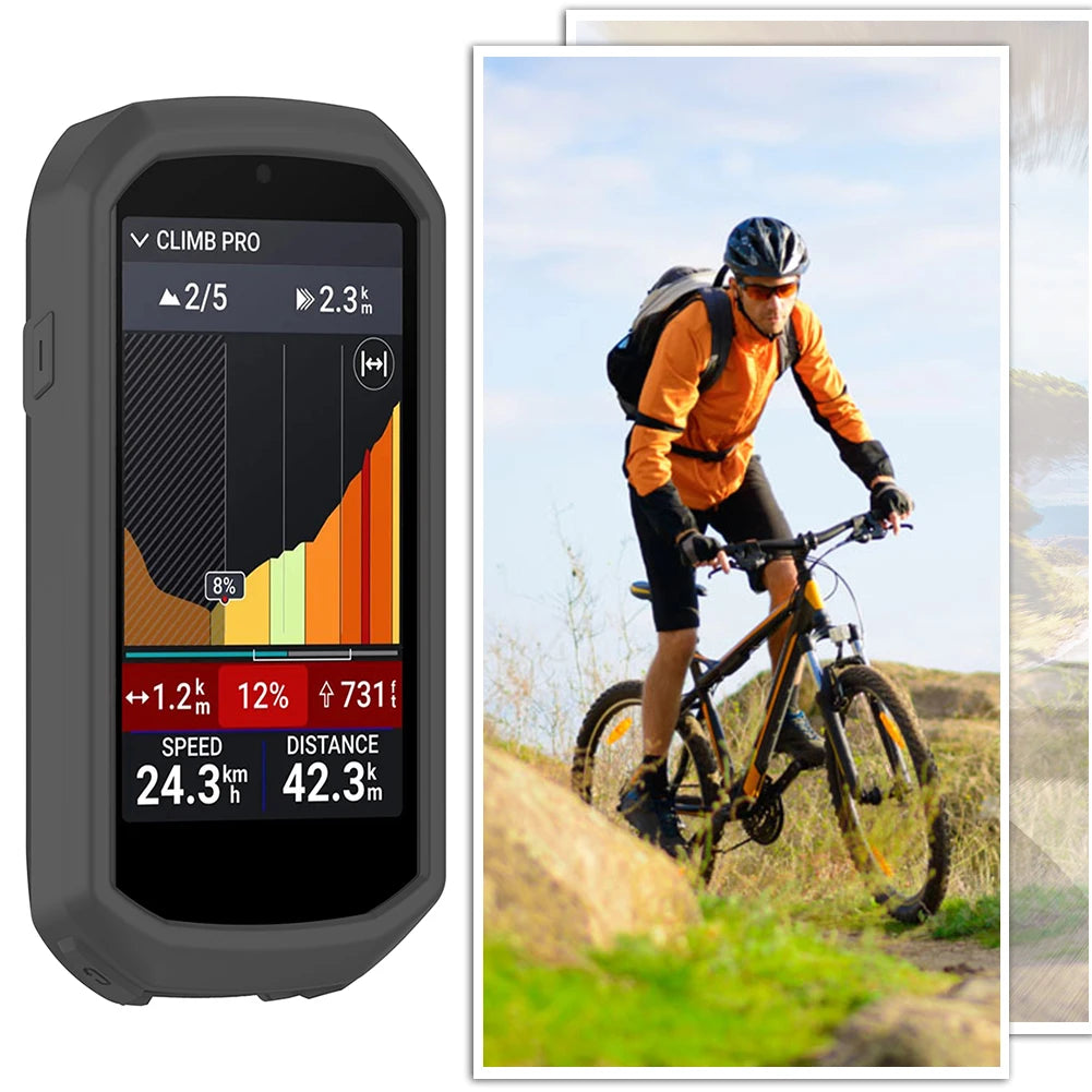 For Garmin Edge 1050 Silicone Case GPS Code Table Protective Cover Anti-Scratch Bike GPS Protective Cover Bumper Sleeve Shell