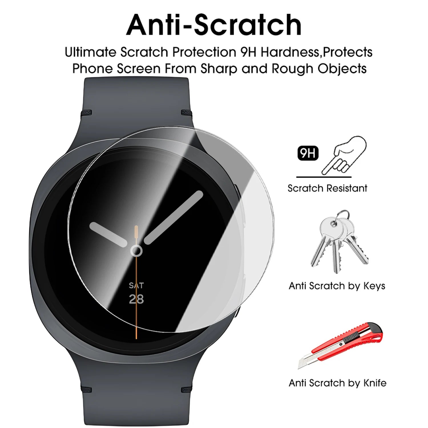 Tempered Glass Privacy Screen Protector for Samsung Galaxy Watch 8 40/44mm Watch8 Classic Anti-peeping Film for Watch Ultra 2025