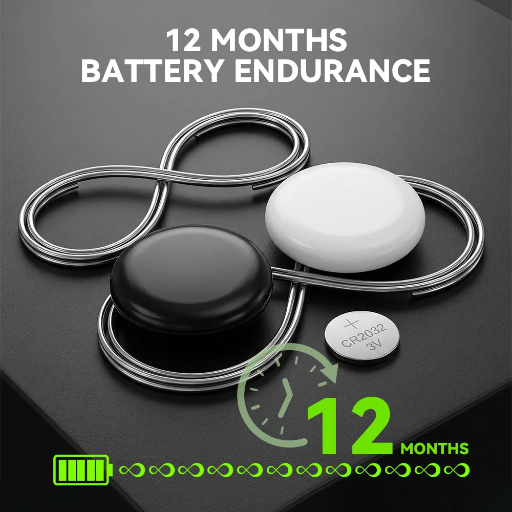 2-in-1 Dual Mode Anti-lost Tracker for Android & iOS Item Finder Waterproof Pet Dog GPS Tag for iPhone Devices with Google