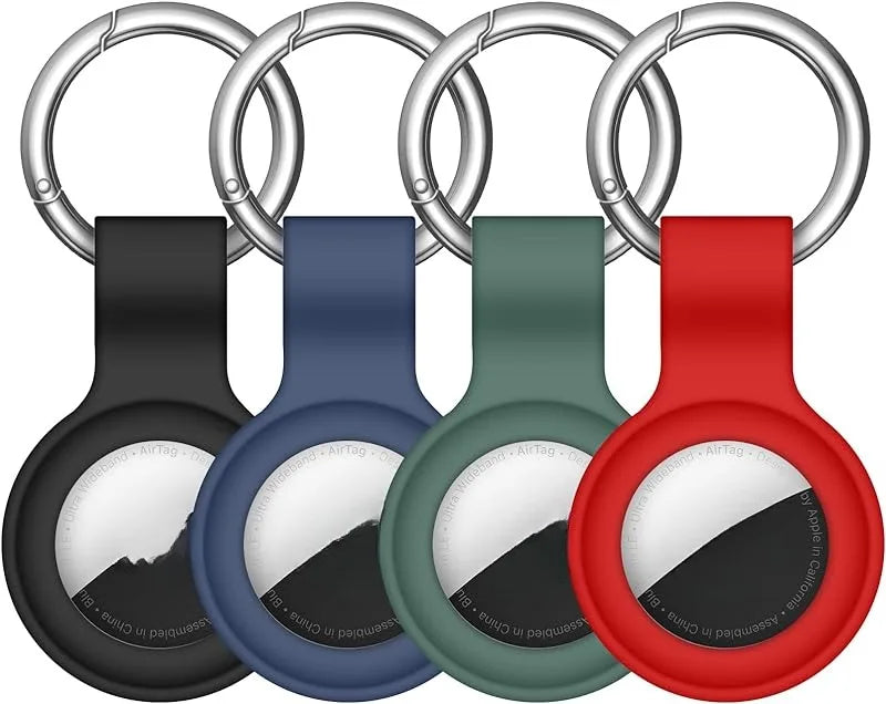 8/4/2Pack Silicone itag Case for Airtags with Keychain, Protective Cover for Airtag Key , Pet Dog Cat Collar , Accessories