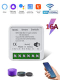 Tuya WiFi Smart Switch 16A 20A Relay Breaker Module 433Mhz 2-Way Control Smart Life App Works with Google Home Alexa
