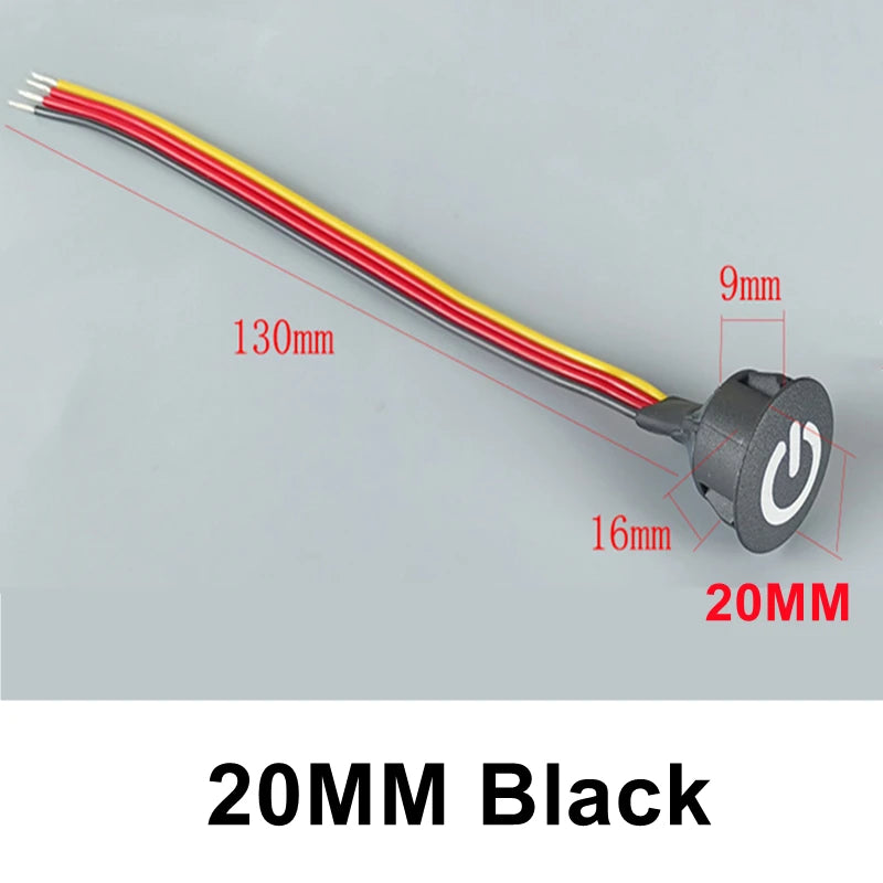 2-1PCS Smart Dimmable Home Touch Sensor Button Controller Switch for DC5V 12V 24V Smart Home Light Strip LED Dimmer Controller