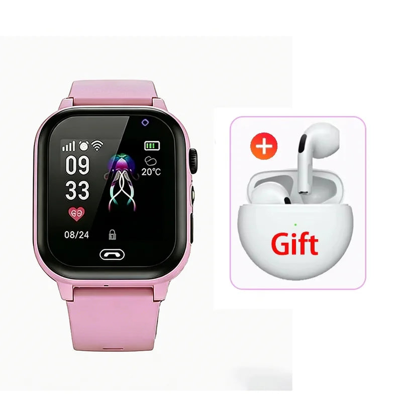 2026 Lenovo Kids GPS Smart Watch SOS Location Tracker SimCard Call Child SmartWatch Camera Waterproof Watch Gift For Ios Android