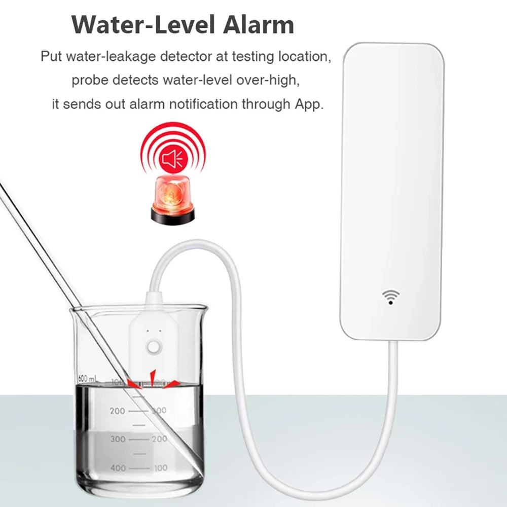 Tuya WiFi/Zigbee  Water Sensor Leakage Alarm Flood Leak Detector Smart Home APP Remote Control Smart Home Security Protection