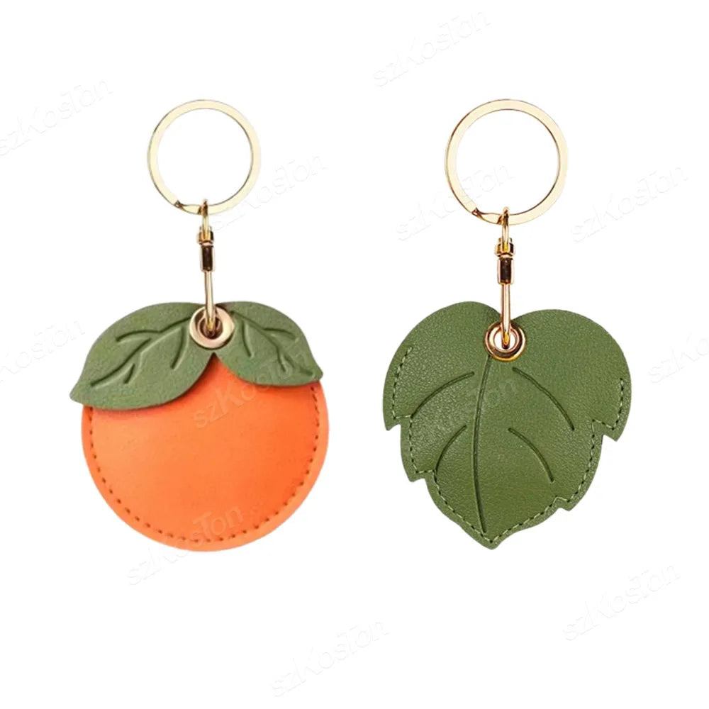 Keyring For Airtags Protective Case Retro High Quality Leather Keychain For Apple Anti-lost Tracker Locator Device Accessories