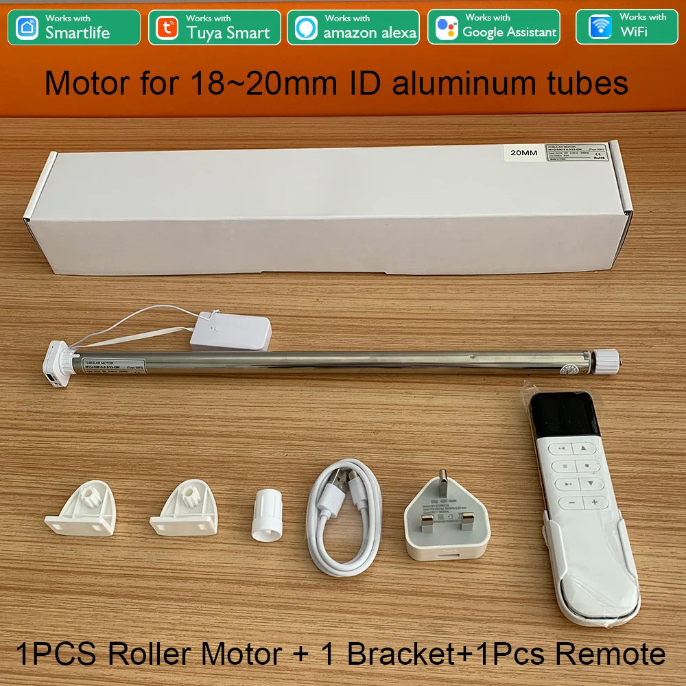 DC5V Wired Tuya Wifi Shutter Motor Blind Electric Smart Curtains For Roller Curtain Suitable For 20 25 28mm Blind Tube Alexa