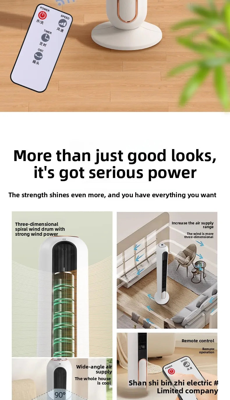Tower Fan with Air Cooler and Smart Voice Function for Home Use Cooling Fan