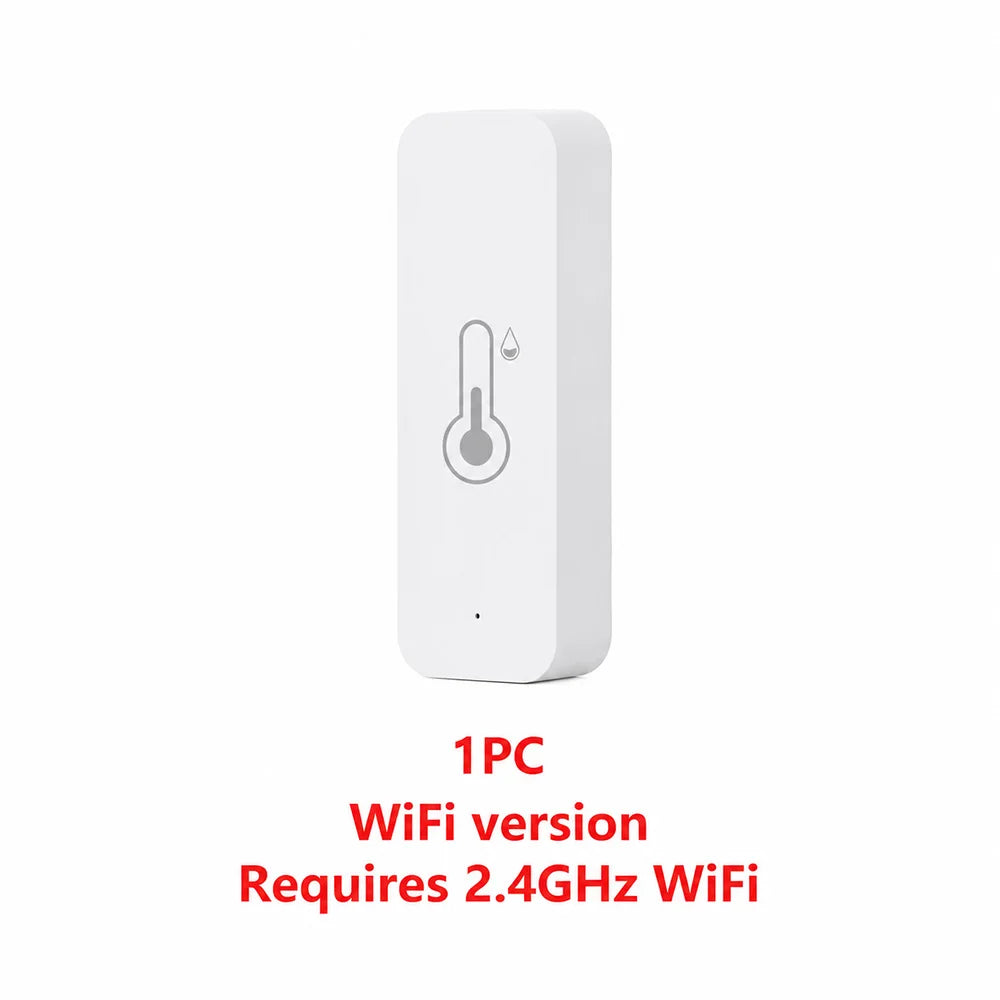 Tuya WiFi Temperature Humidity Sensor °C/°F Switchable Smart Home APP Remote Alarm Works with Alexa Google Home Yandex Alice