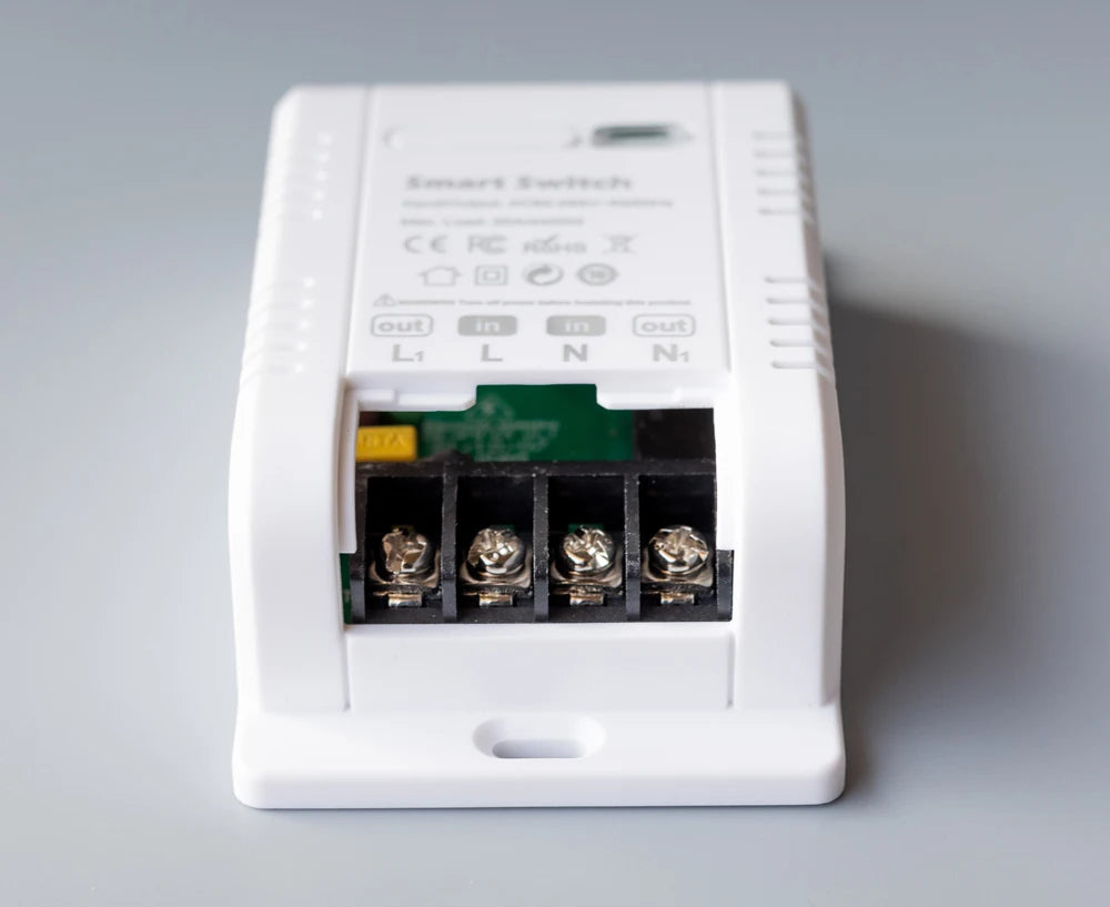 Tuya 20A Smart Switch Circuit Breaker APP Control Power Monitor Overload Protection Works with Alexa Google Home Siri