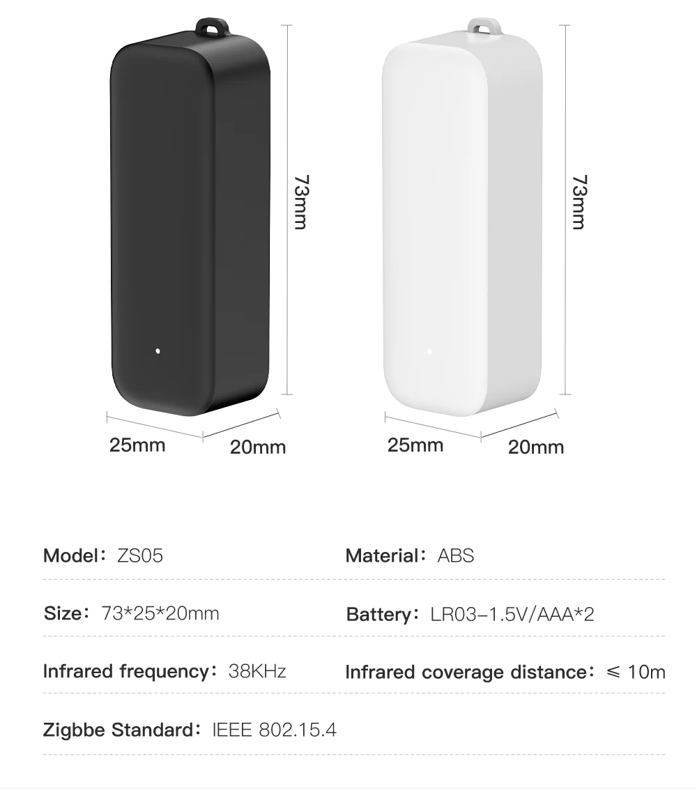 Tuya Zigbee IR Remote Control Smart Universal Infrared for Smart Home Control Works with Google Home Alexa Require Wired Gateway