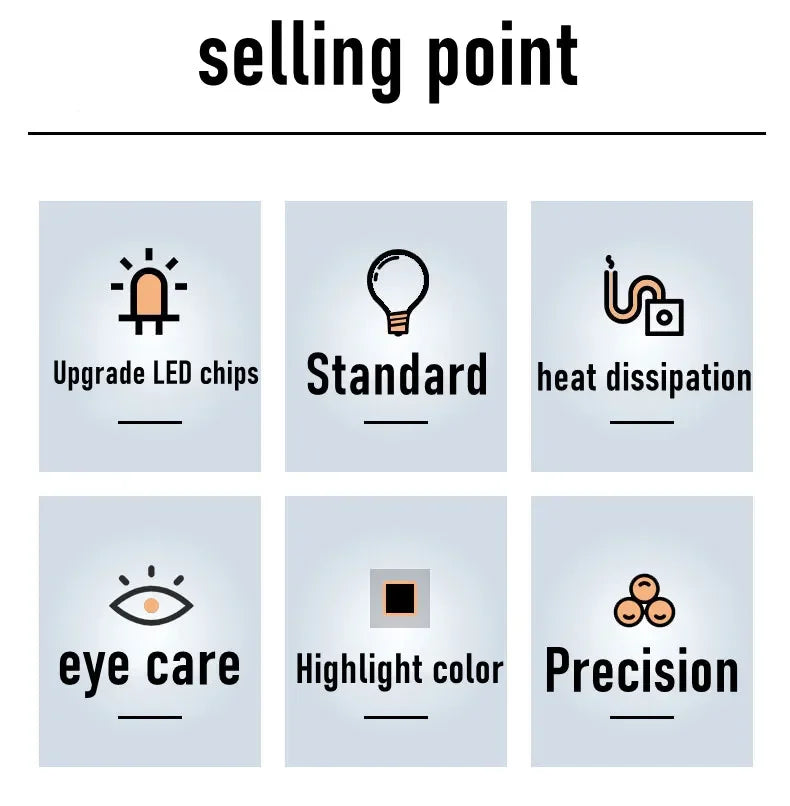 100W-5W  E27 Screw Base LED Bulb AC 220V, High Brightness Non-Flickering, Super Bright White Light with Good Heat Dissipation