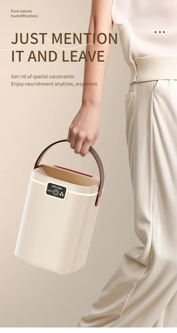 TINSOL 2L Large-Capacity Humidifier with Triple Nozzles and Night Light, Type-C Port, Air Purifier for Bedrooms and Living Rooms