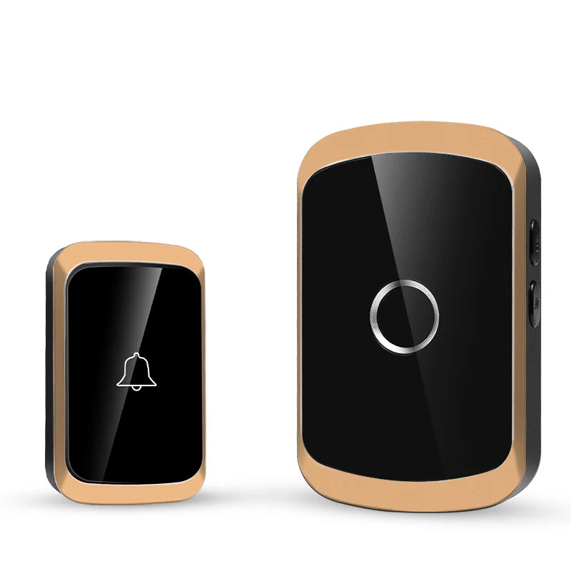 Smart Wireless Doorbell Door Chime Kit No Socket Required 300M/984 FT Remote 38 Songs Melodies Sound Home Door Bell Battery Type