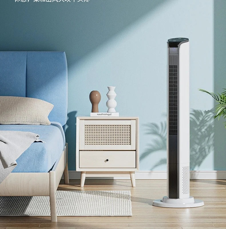 2026 New Upgrade Smart Temp-Control Bladeless Tower Fan With Remote 12H Timer LED Display-Low Noise For Home Oscillating Air Cir