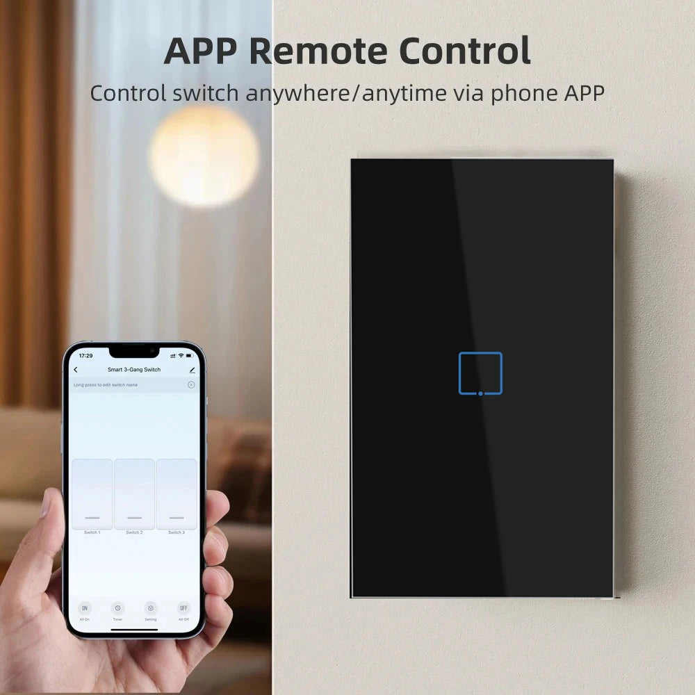 LiwoKit Wifi eWelink App Smart Switch US Smart Wall Light Switch with Neutral Wire Required work with Google Home Alexa
