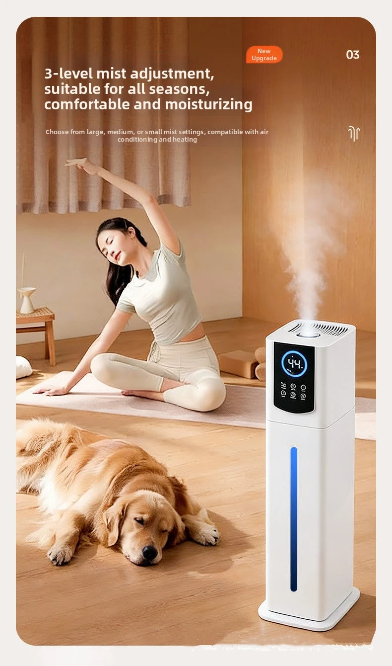 9L Smart Humidifier for Bedroom Ultrasonic Large Mist Air Humidifier Ultra-Quiet 28dB, Auto Shut-Off, Baby Safe White