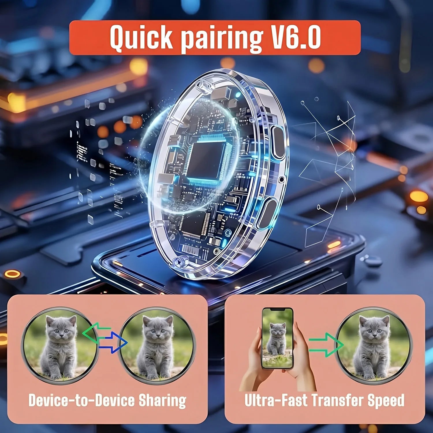 DIY Electronic Badge JPG GIF Video Dynamic Display Badge Anime Digital Display Badge Phone APP User-defined Picture Badge