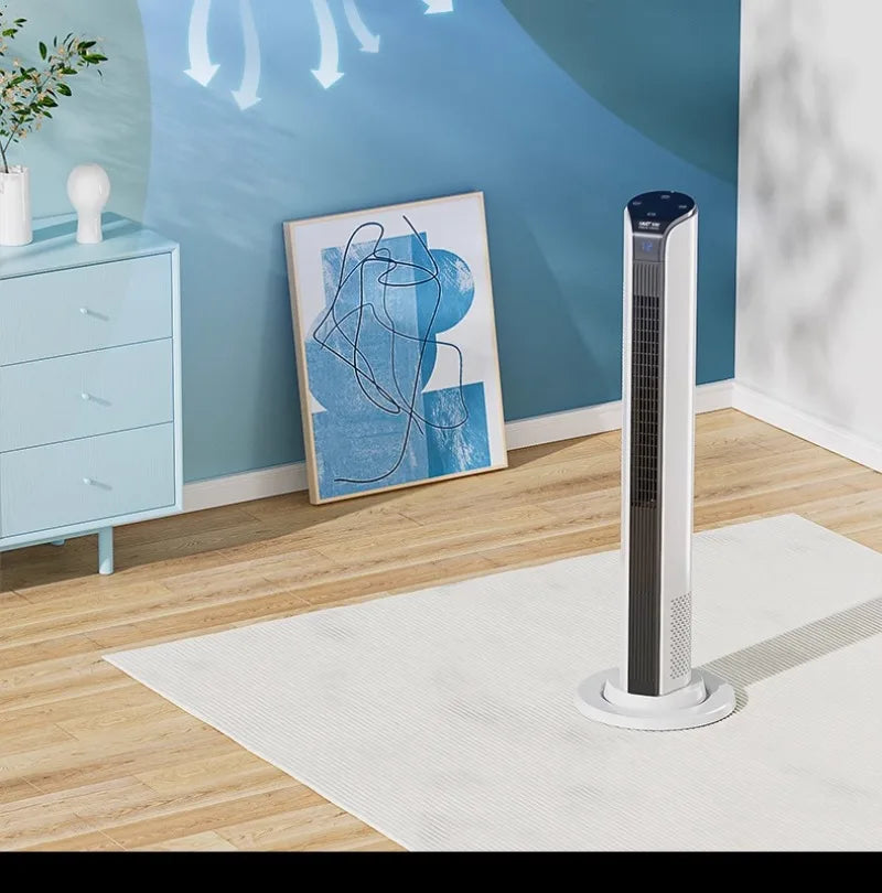 2026 New Upgrade Smart Temp-Control Bladeless Tower Fan With Remote 12H Timer LED Display-Low Noise For Home Oscillating Air Cir