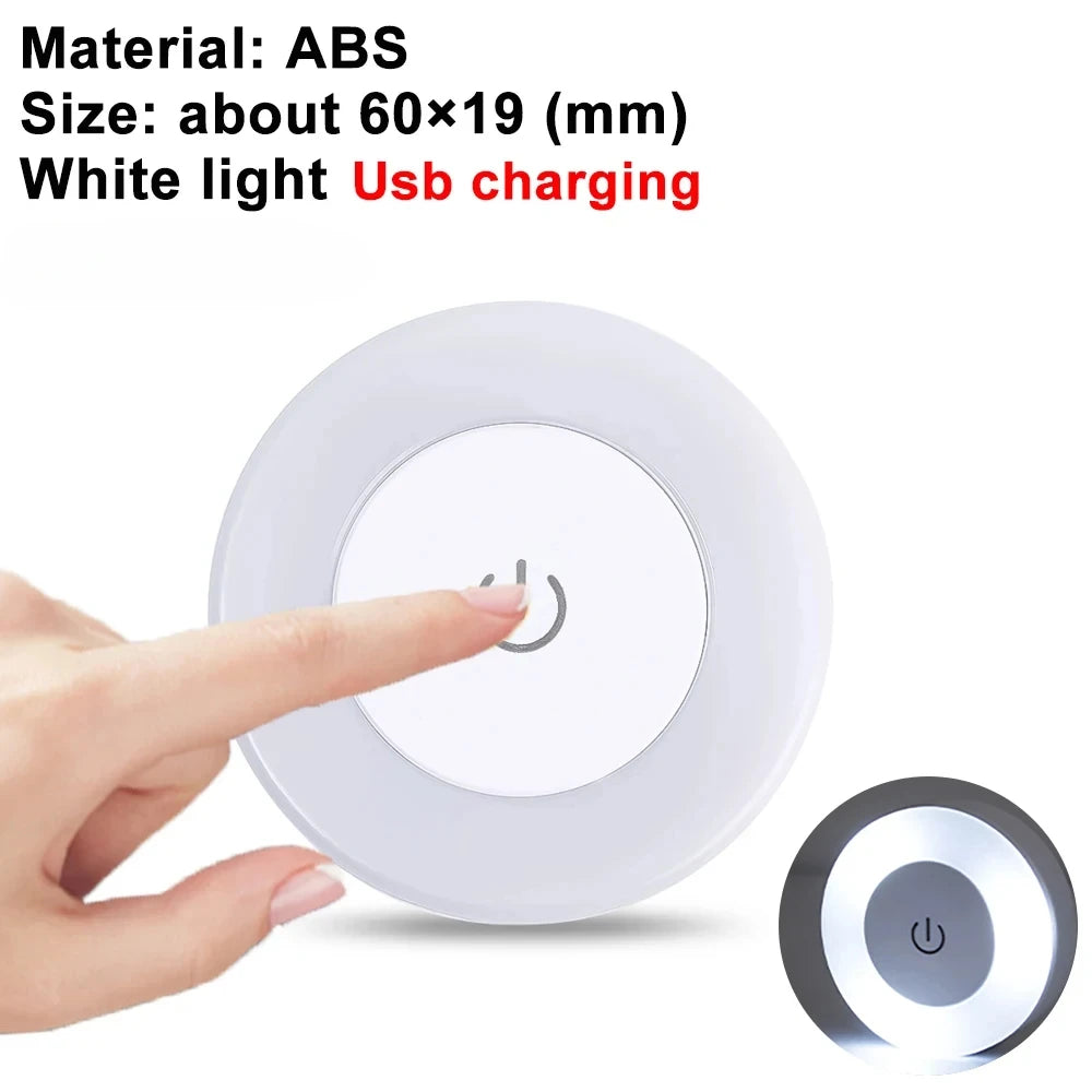 LED Touch Sensitive Night Light Dimmable Wall Light Portable USB Rechargeable Night Light for Living Room and Bedroom Lighting