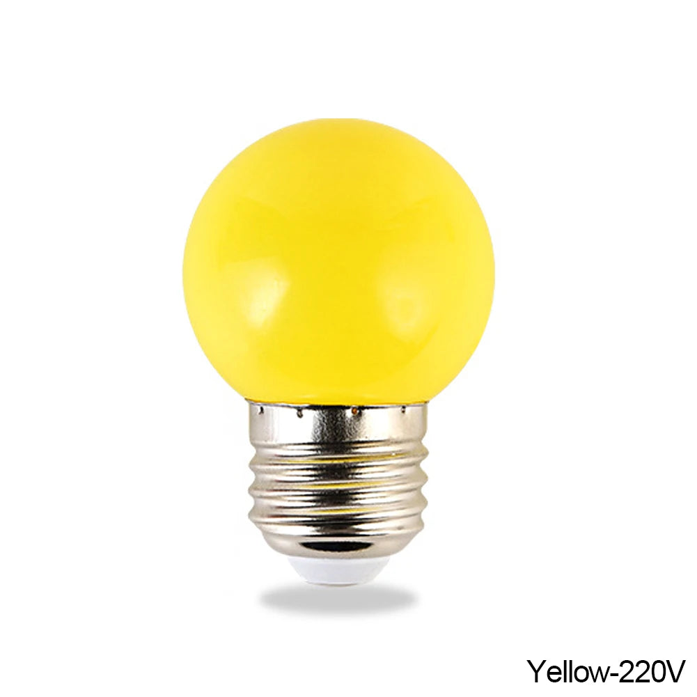 E27 LED Bulb Colorful Energy Saving Bulb 3W 110V 220V Holiday Christmas Decoration Bulb Stage Show Bulb Home Decoration Lighting
