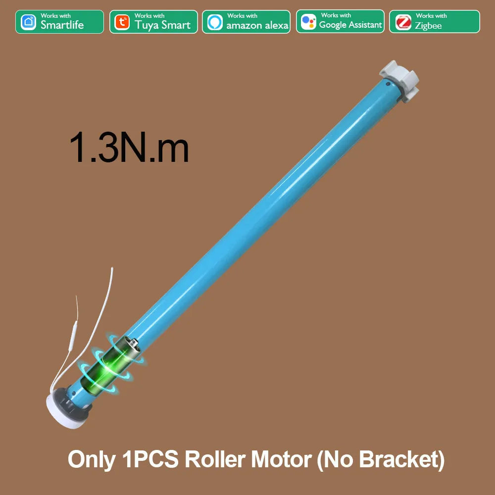 Lifelibero Tuya Zigbee Battery  Window Smart Curtains Blinds Roller Motor For 37 38mm Tube Work Alice Alexa Smart Speaker Home