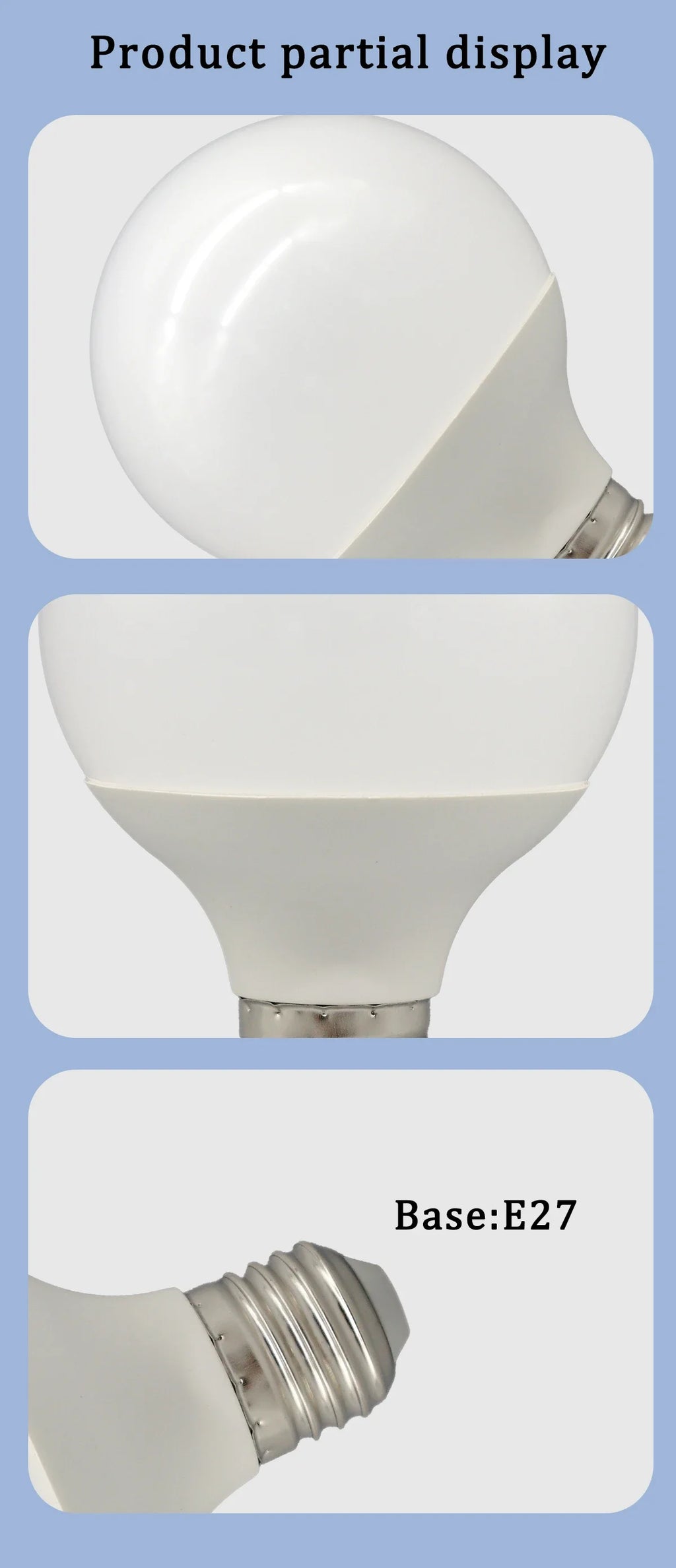 Energy Saving LED Bulb G80 G95 G120 Global Light Lamp E27 Bubble Ball Bulb 3PCS Pack RA90 White Warm White LED 110V 220V