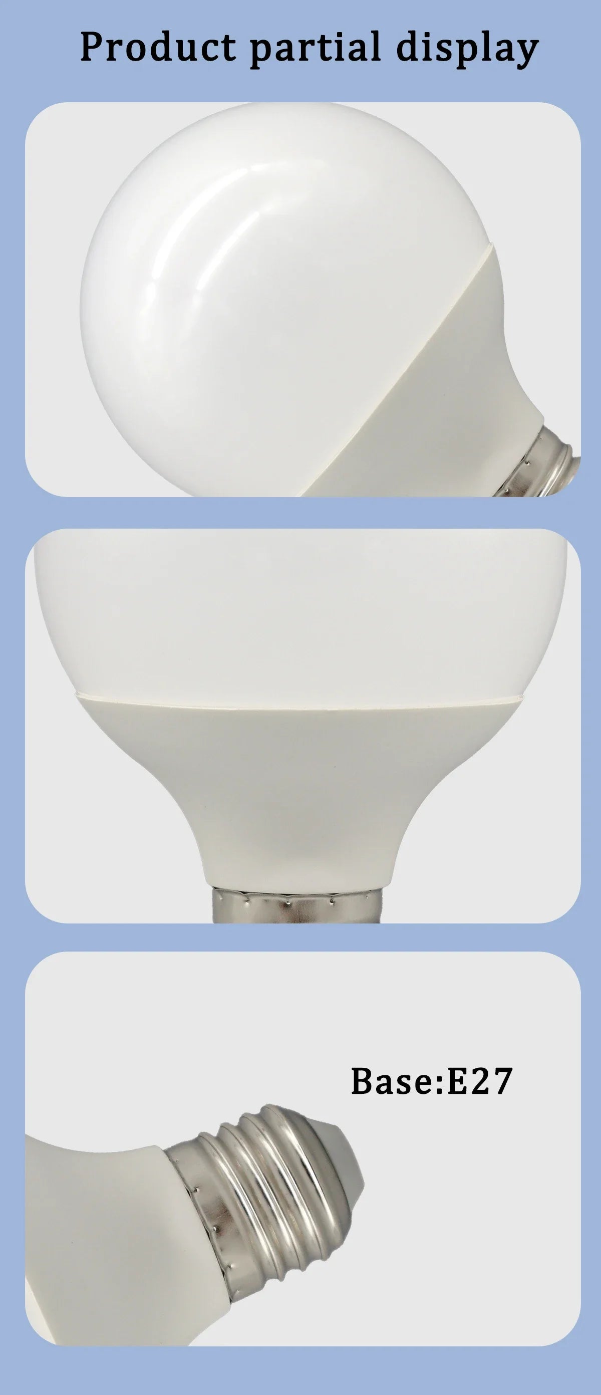 Energy Saving LED Bulb G80 G95 G120 Global Light Lamp E27 Bubble Ball Bulb 3PCS Pack RA90 White Warm White LED 110V 220V