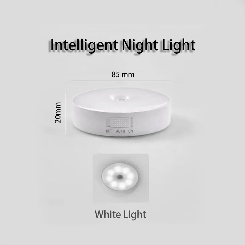 LED Night Lamp Human Body Sensor Automatic Lighting Type-C Charging Wireless Magnetic Magentic Night Light Smart Light Bathroom